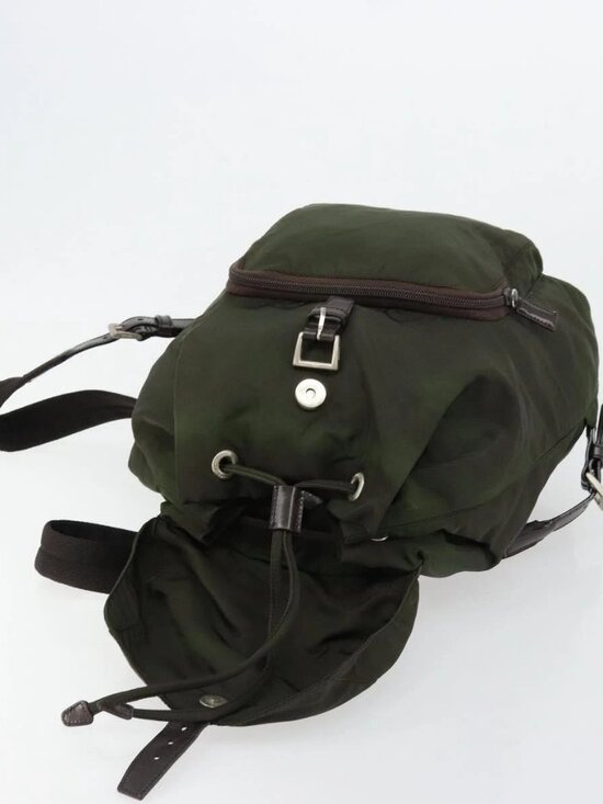 PRADA Backpack Nylon Khaki Auth bs22082 main image 11